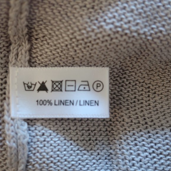 LISA TODD LINEN RIBBON LACE UP PULLOVER SWEATER M* - Picture 14 of 15